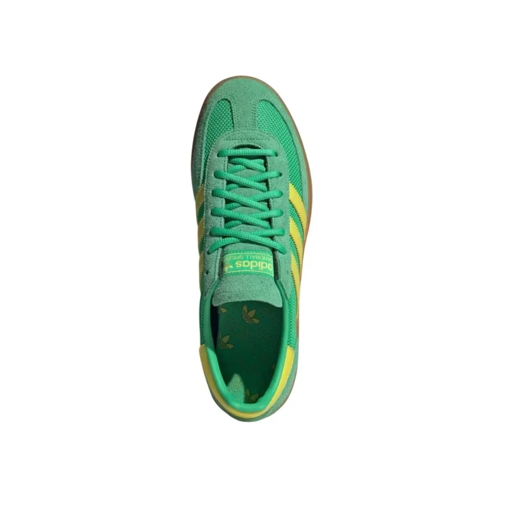Adidas NWB Handball Spezial Green Yellow Suede Mens‎ Shoes GX0928 Size 10